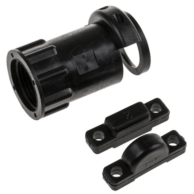 TE Connectivity Black Thermoplastic Cable Clamp, 11.51mm Max. Bundle