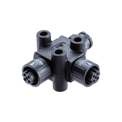 Amphenol Tee 5 Pole Socket Adapter