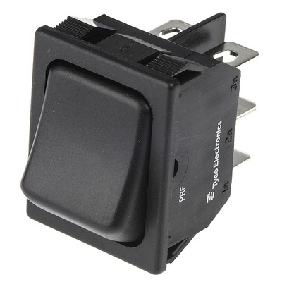 TE Connectivity Double Pole Double Throw (DPDT), On-Off-On Rocker Switch Panel Mount