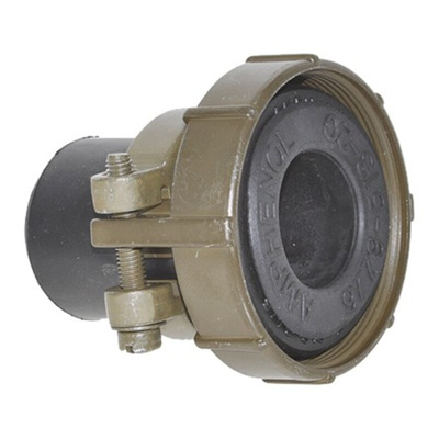 Amphenol Industrial, 97Size 10SL, 12S Straight Cable Clamp, For Use With Jacketed Cable, Wires Protected by Tubing