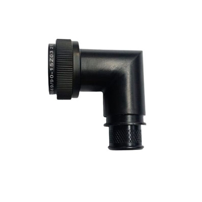 Amphenol Limited, M85049Size 15 Right Angle Circular Connector Backshell With Strain Relief, For Use With MIL-DTL-38999