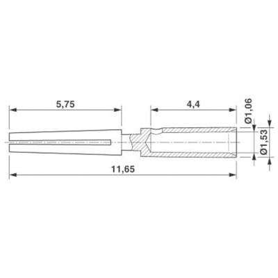 Phoenix Contact Female Crimp Circular Connector Contact, Contact Size 0.8mm, Wire Size 0.34 → 0.5 mm²