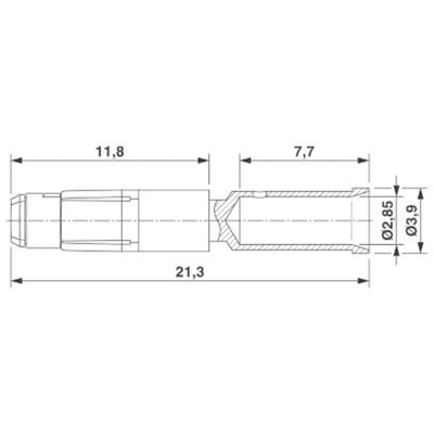 Phoenix Contact Female Crimp Circular Connector Contact, Contact Size 2mm, Wire Size 2.5 → 4 mm²