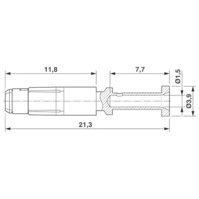 Phoenix Contact Female Crimp Circular Connector Contact, Contact Size 2mm, Wire Size 0.25 → 1 mm²