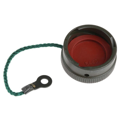 Amphenol Limited 62GB MIL-DTL-26482 Plug Dust Cap, Shell Size 14, with Zinc Cobalt Finish, Aluminium