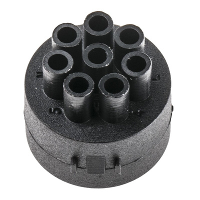 Male Connector Insert 8 Way for use with Mini Buccaneer Connector