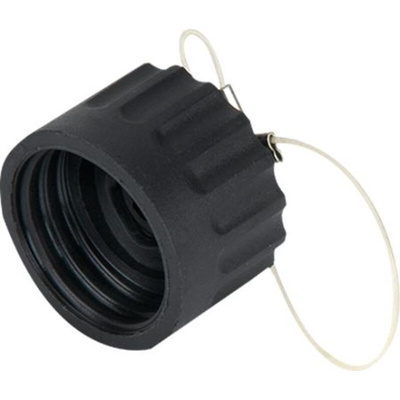 RS PRO Female, Male Circular Connector Dust Cap, Shell Size 29 IP67 Rated, with Black Finish, Nylon 66
