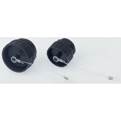 Amphenol C 16-3 Plug Dust Cap, Shell Size 1, Plastic