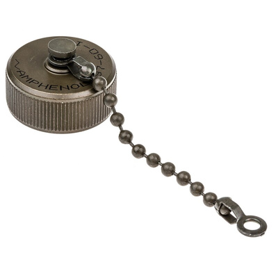 Amphenol 97 MIL-DTL-5015 Plug Dust Cap, Shell Size 10 IP66 Rated, with Olive Drab Cadmium Finish, Aluminium