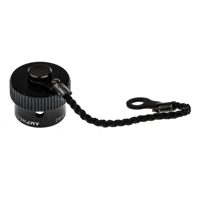 Amphenol 62GB MIL-DTL-26482 Plug Dust Cap, Shell Size 8, with Zinc Cobalt Finish, Aluminium