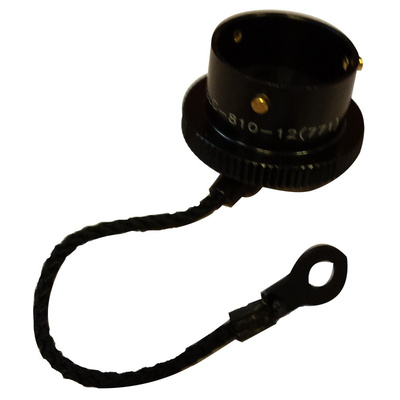 Amphenol 62GB MIL-DTL-26482 Socket Dust Cap, Shell Size 14, with Zinc Cobalt Finish, Aluminium