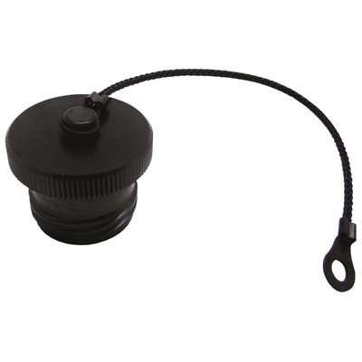 Amphenol 3 TV MIL-DTL-38999 Male Dust Cap, Shell Size 9, with Black Zinc Nickle Finish
