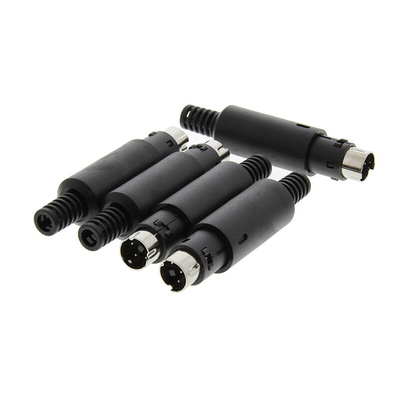 RS PRO 3 Pole Miniature Din Plug, 1A, 50 V ac/dc, Male, Cable Mount