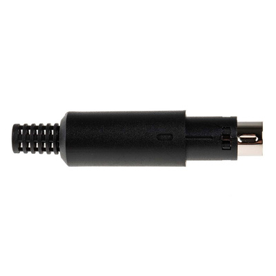 RS PRO 6 Pole Miniature Din Plug, 1A, 50 V ac/dc, Male, Cable Mount