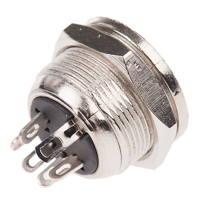 RS PRO 5 Pole Din Socket, 4A, 100 V ac, Female, Panel Mount