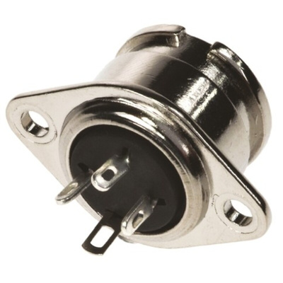RS PRO 3 Pole Din Socket, 1A, 100 V ac, Bayonet, Female, Chassis Mount