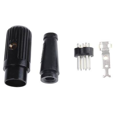 RS PRO 8 Pole Din Plug, DIN 41524, DIN 45322, DIN 45326, DIN 45327, DIN 45329, 2A, 34 V ac/dc, Male, Cable Mount