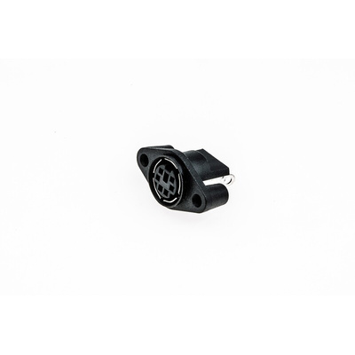 RS PRO 6 Pole Miniature Din Socket, 1A, 100 V ac, Female, Panel Mount