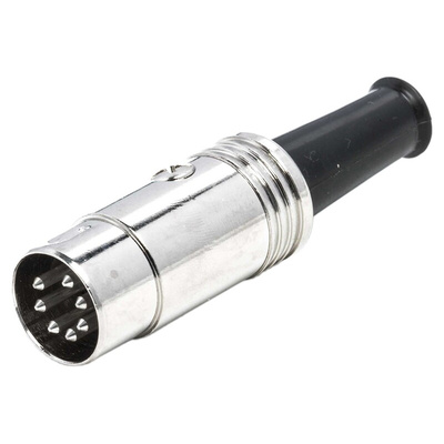 RS PRO 7 Pole Din Plug, DIN 45329, 4A, 60 V ac, Male, Cable Mount