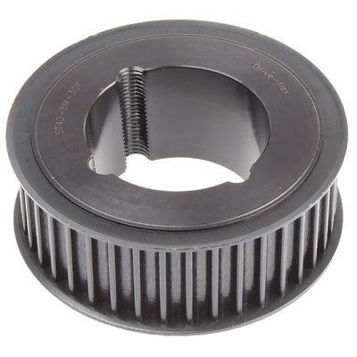 RS PRO Timing Belt Pulley, Cast Iron 38mm Belt Width x 8mm Pitch, 40 Tooth