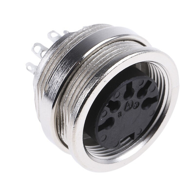 Amphenol Industrial, C 091 A 5 Pole M16 Din Socket, DIN 41524, 4A, 100 V IP40, Screw Lock, Female, Panel Mount