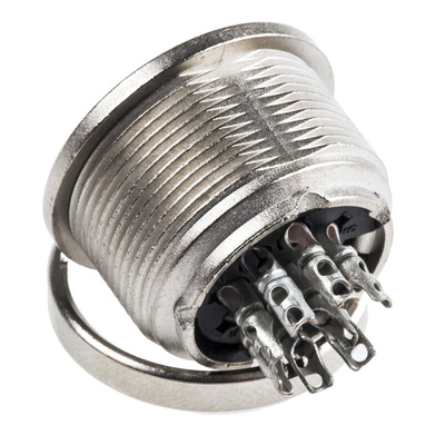 Amphenol Industrial, C 091 A 8 Pole M16 Din Socket, DIN 45326, 4A, 100 V IP40, Screw Lock, Female, Panel Mount