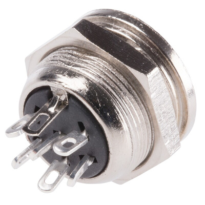 RS PRO 6 Pole Din Socket, 4A, 100 V ac, Female, Panel Mount