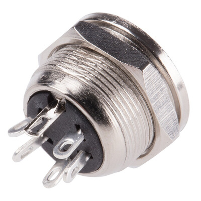 RS PRO 5 Pole Din Socket, 4A, 100 V ac, Female, Panel Mount