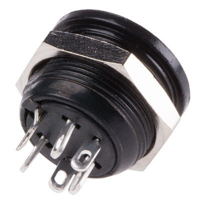 RS PRO 5 Pole Din Socket, 4A, 100 V ac, Female, Panel Mount