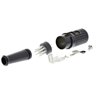 RS PRO 7 Pole Din Plug, 1A, 100 V ac, Push Lock, Male, Cable Mount