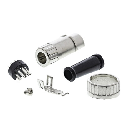 RS PRO 7 Pole Din Plug, 1A, 100 V ac, Bayonet, Male, Cable Mount