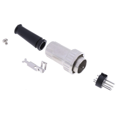 RS PRO 5 Pole Din Plug, 1A, 100 V ac, Bayonet, Male, Cable Mount