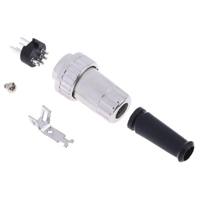 RS PRO 5 Pole Din Plug, 1A, 100 V ac, Bayonet, Male, Cable Mount