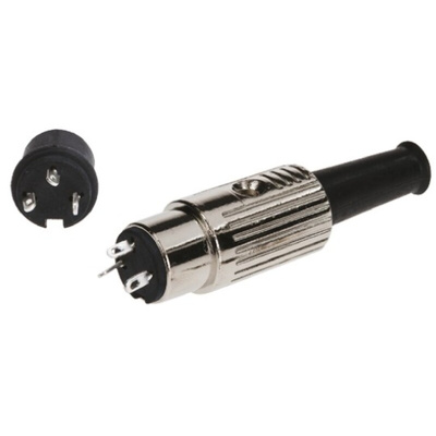 RS PRO 3 Pole Din Socket, 1A, 100 V ac, Push Lock, Female, Cable Mount