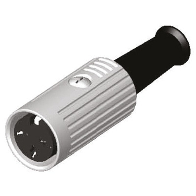 RS PRO 3 Pole Din Socket, 1A, 100 V ac, Push Lock, Female, Cable Mount