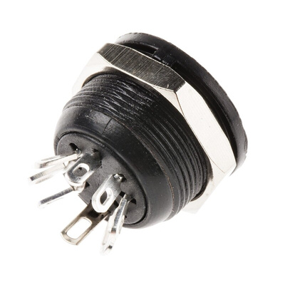 RS PRO 7 Pole Din Socket, 4A, 100 V ac, Female, Panel Mount