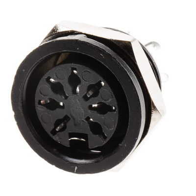 RS PRO 7 Pole Din Socket, 4A, 100 V ac, Female, Panel Mount