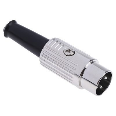 RS PRO 6 Pole Din Plug, 1A, 100 V ac, Push Lock, Male, Cable Mount