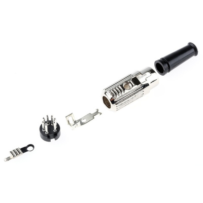 RS PRO 7 Pole Din Plug, 1A, 100 V ac, Push Lock, Male, Cable Mount