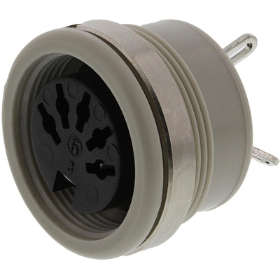 Hirschmann, MAB 3 Pole Din Socket, DIN 41524, 4A, 34 V ac/dc IP30, Screw Lock, Female, Panel Mount