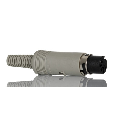 Hirschmann, MAK 5 Pole Miniature Din Socket, DIN 41524, 4A, 34 V ac/dc IP30, Female, Cable Mount