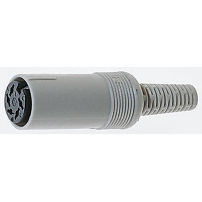 Hirschmann, MAK 8 Pole Miniature Din Socket, DIN 45326, 4A, 34 V ac/dc IP30, Female, Cable Mount