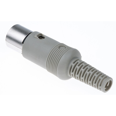 Hirschmann, MAS 5 Pole Miniature Din Plug, DIN 41524, 4A, 34 V ac/dc IP30, Male, Cable Mount