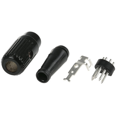 RS PRO 5 Pole Din Plug, DIN 41524, 2A, 34 V ac/dc, Male, Cable Mount
