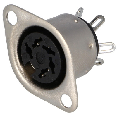 Hirschmann, MAB 5 Pole Din Socket, 4A, 34 V ac/dc IP30, Female, Panel Mount