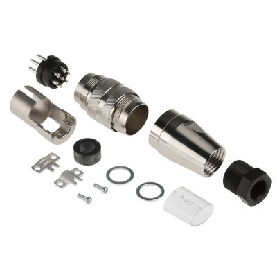 Amphenol Industrial, C 091 D 7 Pole M16 Din Plug, 5A, 300 V ac/dc IP67, Screw On, Male, Cable Mount