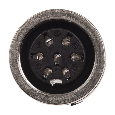 Amphenol C 091 D Series, 7 Pole Din Socket Socket, 5A, 300 V ac/dc IP67