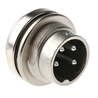 Amphenol C 091 D Series, 4 Pole Din Plug Plug, 5A, 300 V ac/dc IP67