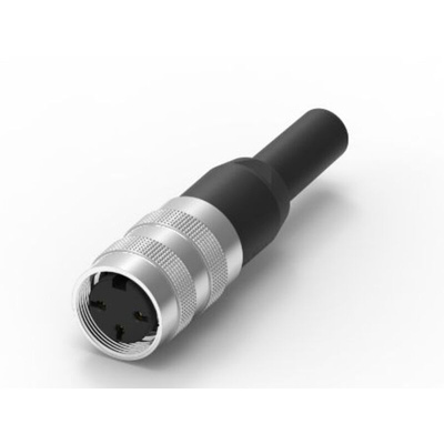 RS PRO 3 Pole Din, 5A, 250 V IP40, Screw Lock, Female, Cable Mount