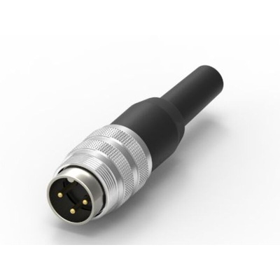 RS PRO 3 Pole Din, 5A, 250 V IP40, Screw Lock, Male, Cable Mount